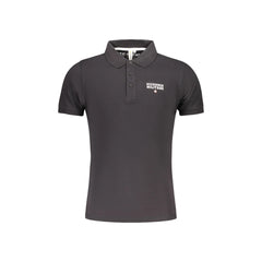 Accademia Militare Polo de Manga Corta Hombre Negra Estampado Logo