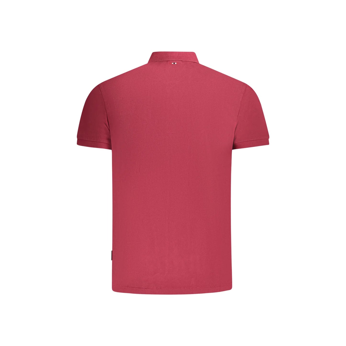 Napapijri Polo Maniche Corte Uomo Rossa Stampa rosso - vista 2