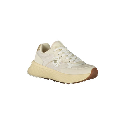 Blauer Sneakers donna beige