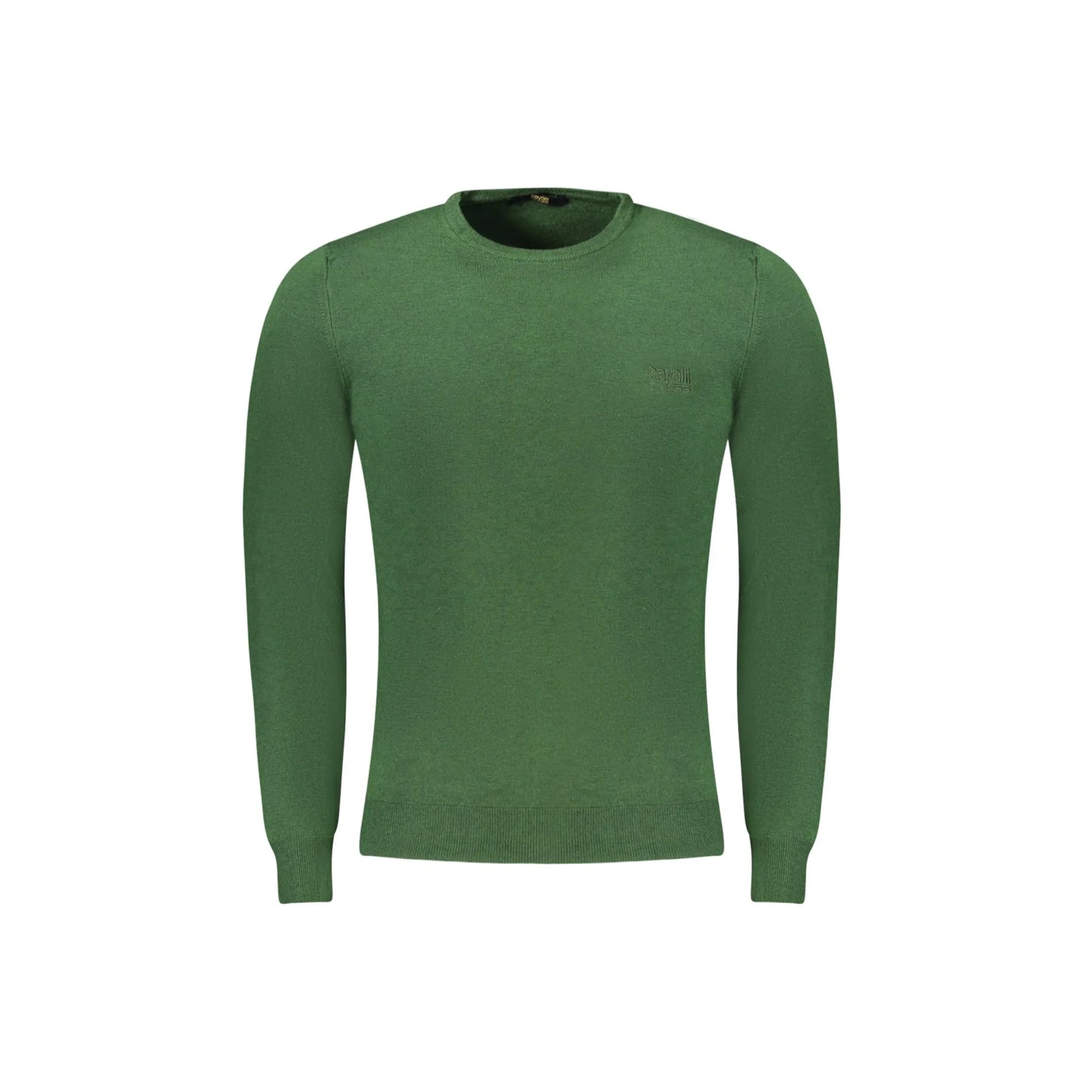 Cavalli Class Maglia Uomo Verde Girocollo con Logo Maglie - foto prodotto