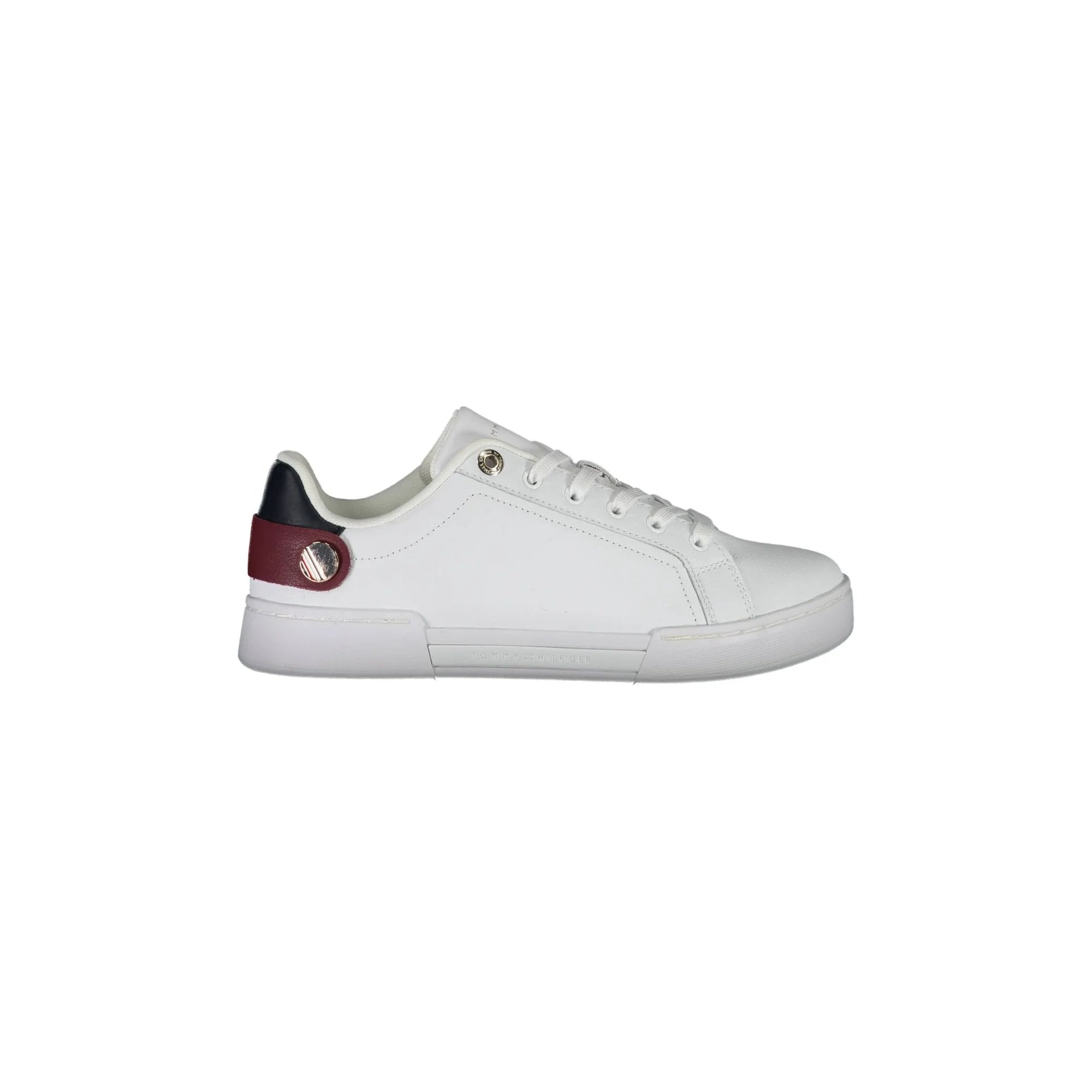 TOMMY HILFIGER Scarpe Donna Bianche con Lacci e Logo Iconico Sneakers Bianco - foto prodotto