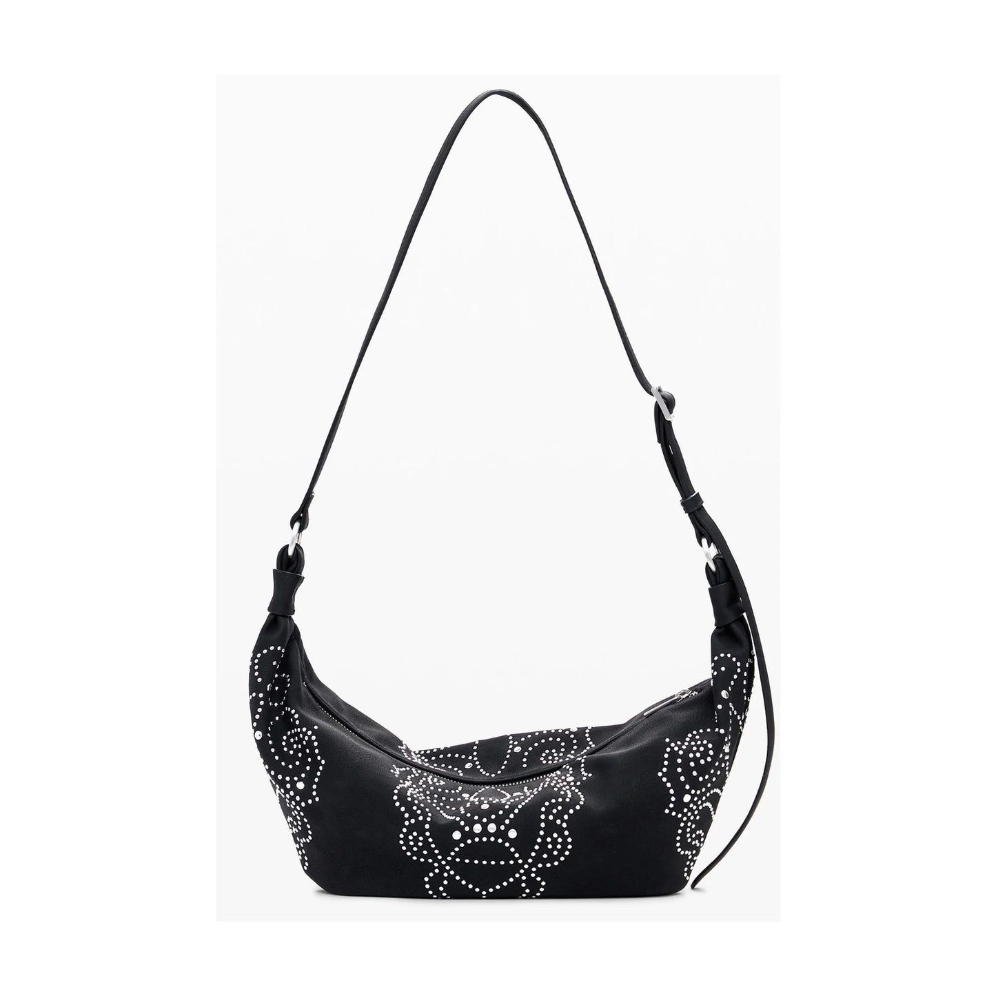 DESIGUAL Borsa Donna a Spalla Nera, Poker Face Munster Borse nero - vista 3
