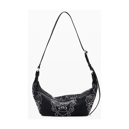 DESIGUAL Borsa Donna a Spalla Nera, Poker Face Munster Borse nero - vista 3