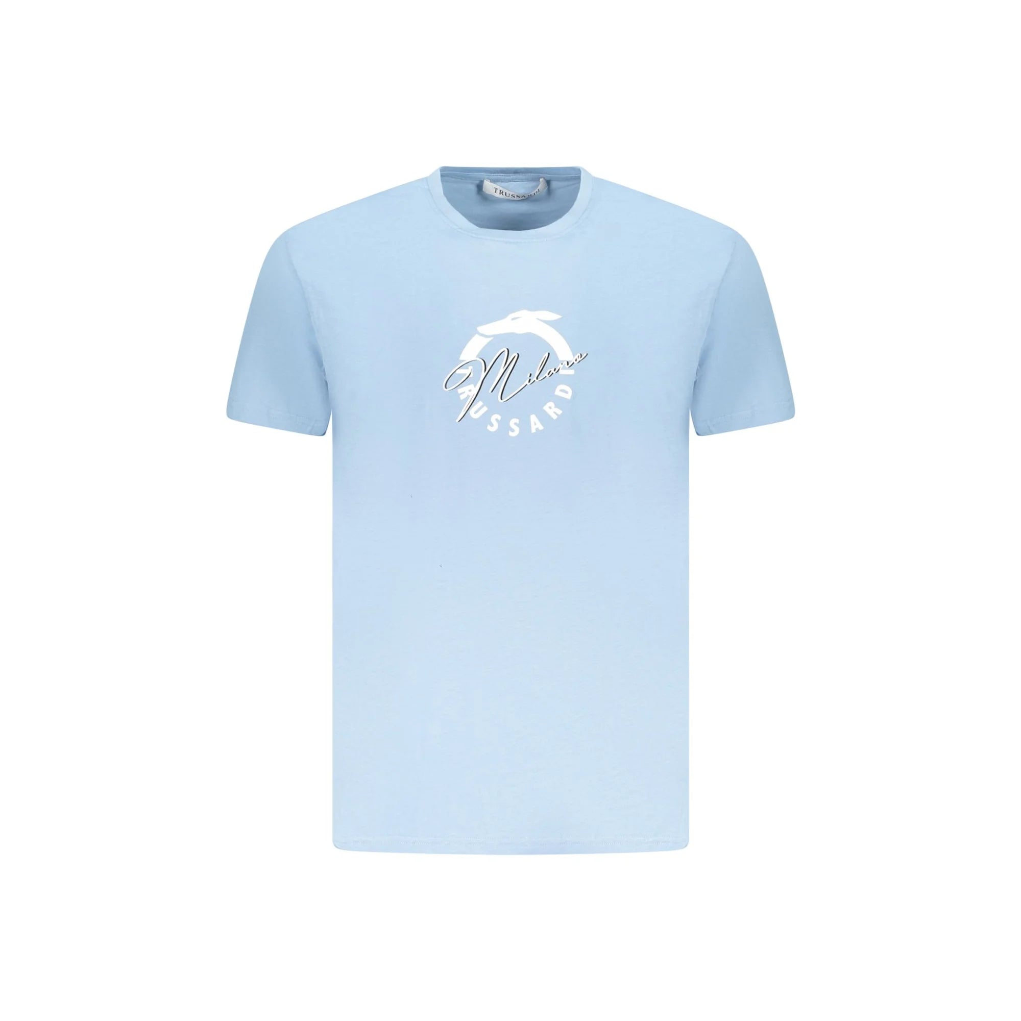 TRUSSARDI T-SHIRT MANICHE CORTE UOMO AZZURRO