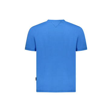 Napapijri T-Shirt Maniche Corte Uomo Blu Stampa Logo - vista 2