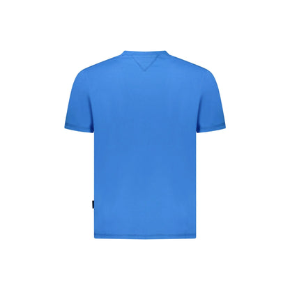Napapijri T-Shirt Maniche Corte Uomo Blu Stampa Logo - vista 2