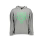 Plein Sport Felpa Uomo Grigia Cappuccio Dettagli Contrasto Logo Felpe Grigio - foto prodotto