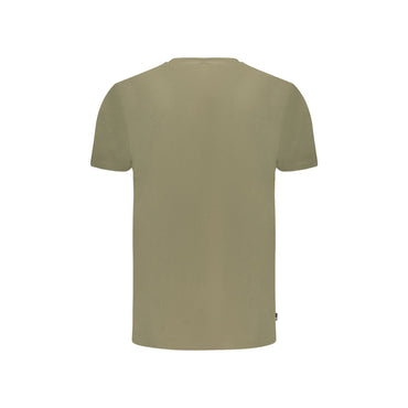 Timberland T-Shirt Maniche Corte Uomo Verde Stampa Logo - vista 2