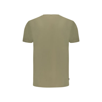 Timberland T-Shirt Maniche Corte Uomo Verde Stampa Logo - vista 2