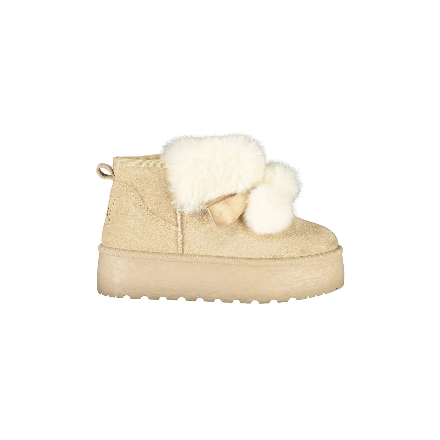 LAURA BIAGIOTTI Stivaletti Donna Beige con Pelo e Pom Pom - foto prodotto