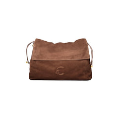 Coccinelle Borsa a Tracolla Pelle Donna Marrone Logo