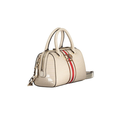 Guess Jeans Borsa Donna Nelka Beige con Doppi Manici e Tracolla Borse - vista 3