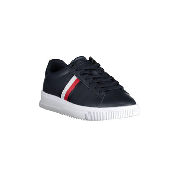 Tommy Hilfiger Sneakers Uomo Blu Dettagli a Contrasto - vista 2