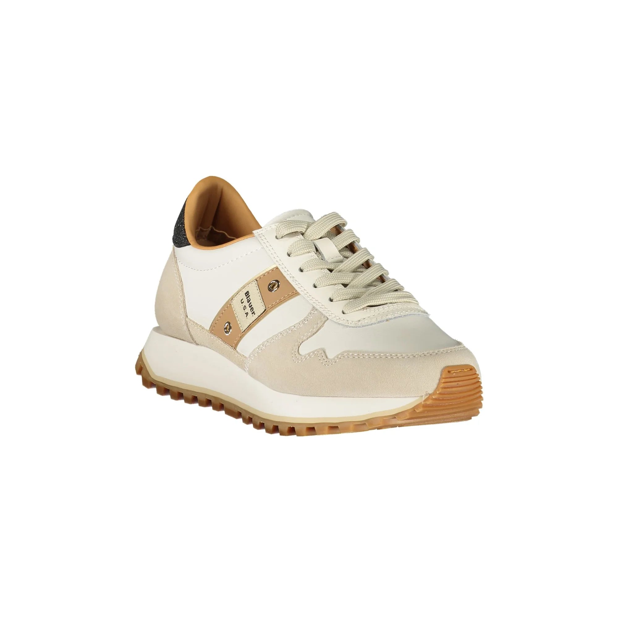 Blauer Sneakers donna bianco