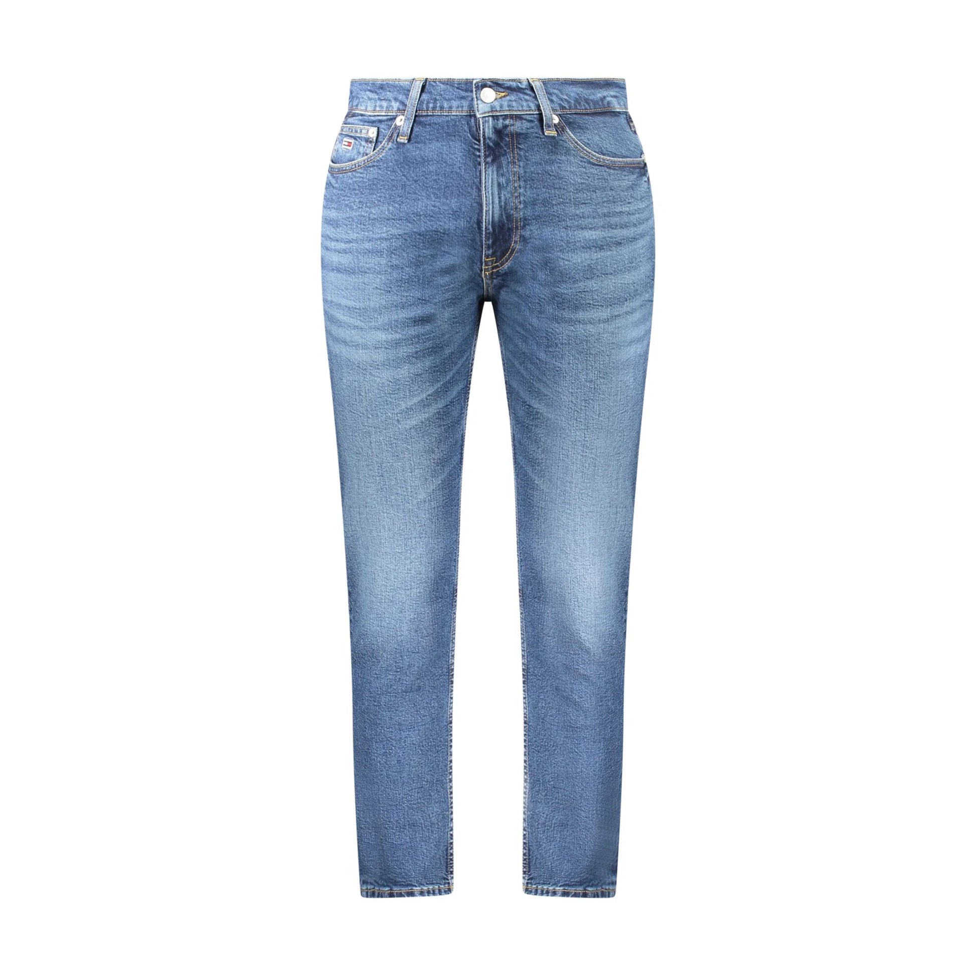 Tommy Hilfiger Jeans Uomo Blu Effetto Slavato Logo - foto prodotto