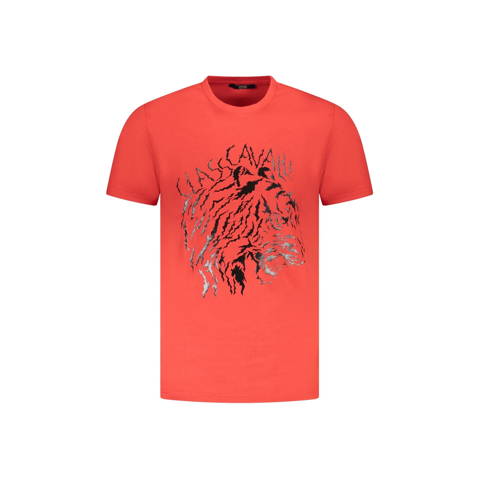 Cavalli Class T-Shirt Maniche Corte Uomo Rossa Stampa Rosso - foto prodotto