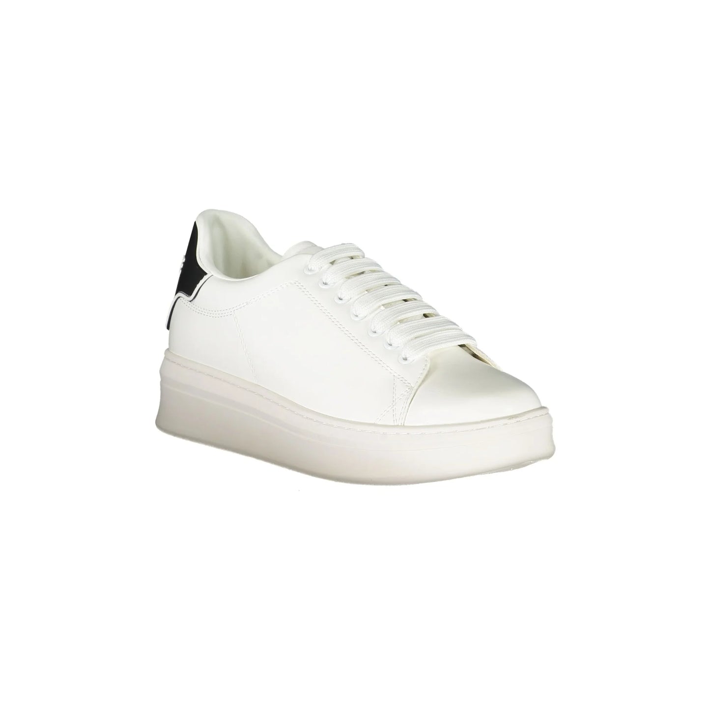 GAELLE PARIS Scarpe Sneakers Uomo Bianche con Dettagli a Contrasto bianco - vista 2