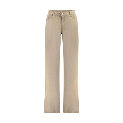 Guess Jeans Pantaloni Donna Verde Palazzo - foto prodotto