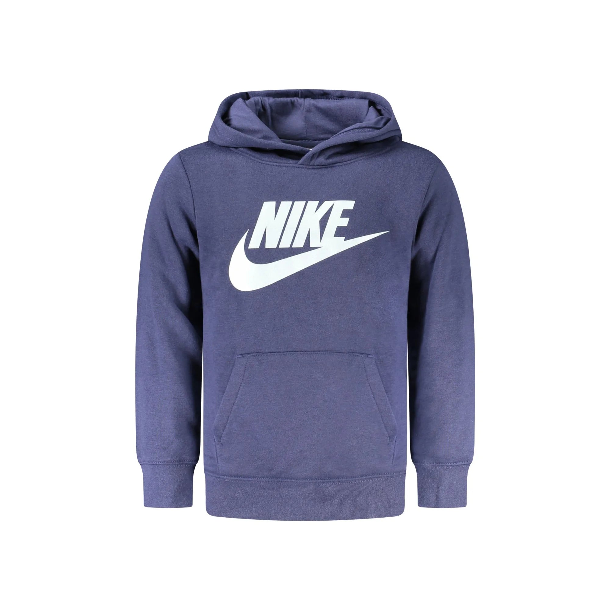 Nike Felpa Bambino Blu con Cappuccio Felpata Tascone Stampa Logo Felpe unisex - foto prodotto