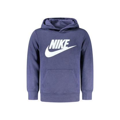 Nike Felpa Bambino Blu con Cappuccio Felpata Tascone Stampa Logo Felpe unisex - foto prodotto