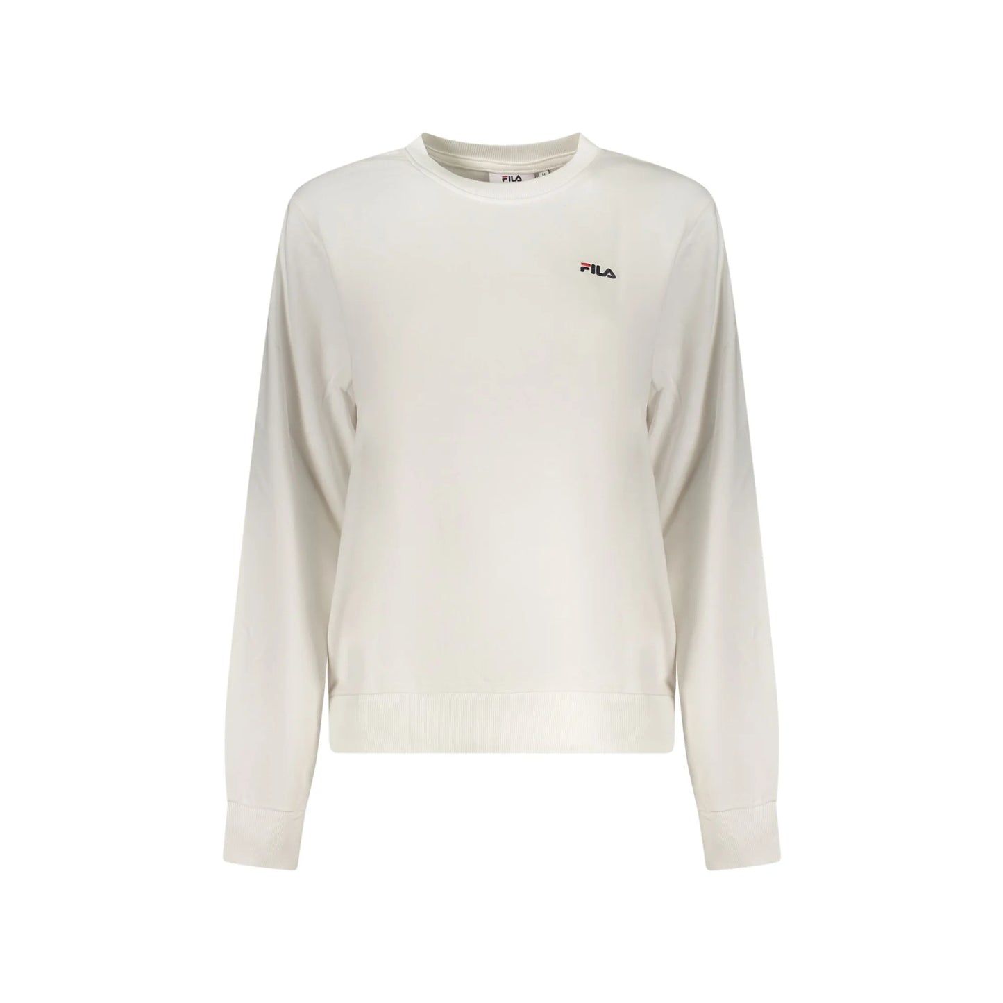 Fila Felpa Donna Bianca Girocollo Garzata Ricamo Logo Felpe Bianco - foto prodotto