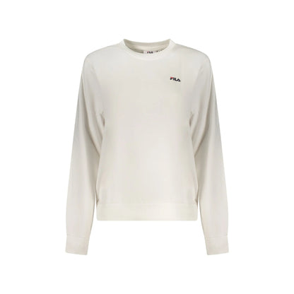 Fila Felpa Donna Bianca Girocollo Garzata Ricamo Logo Felpe Bianco - foto prodotto