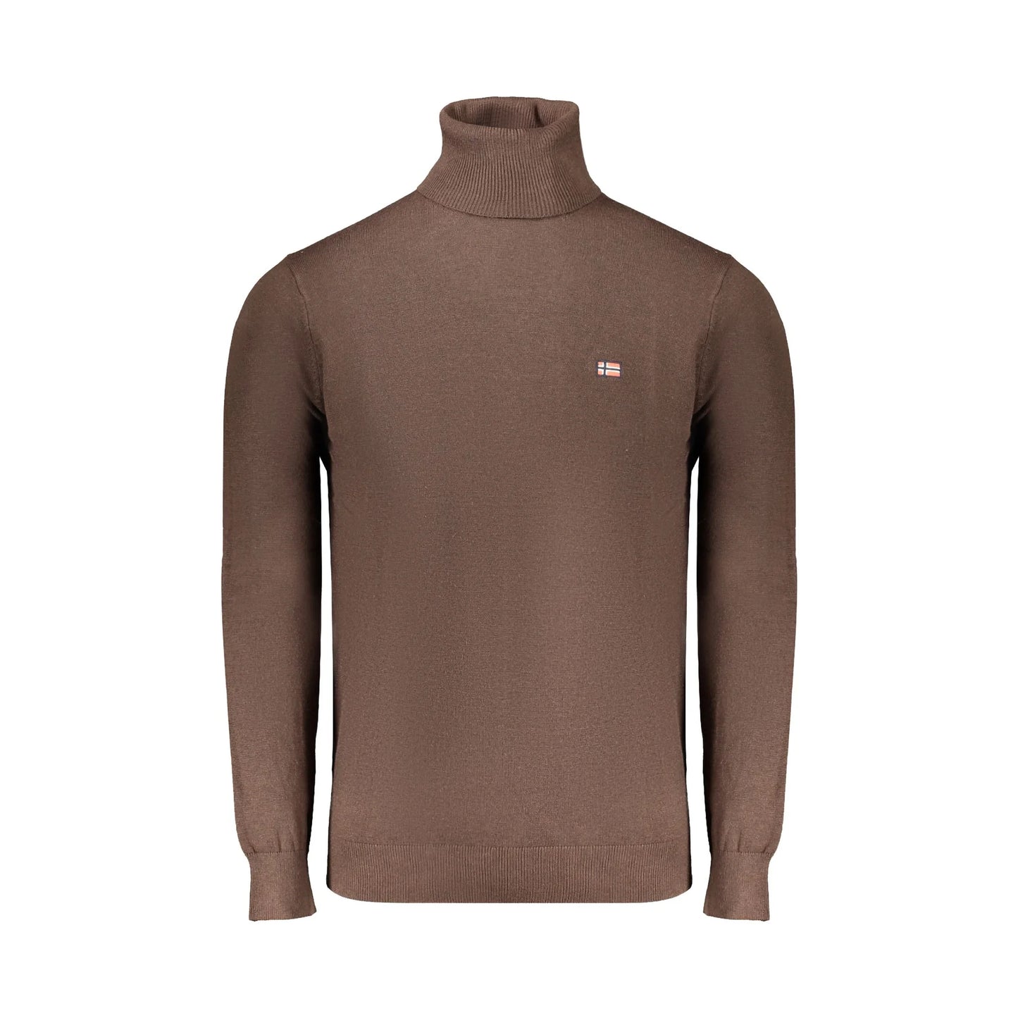 Norway 1963 Maglia Uomo Marrone Dolcevita con Ricamo e Logo Maglie - foto prodotto