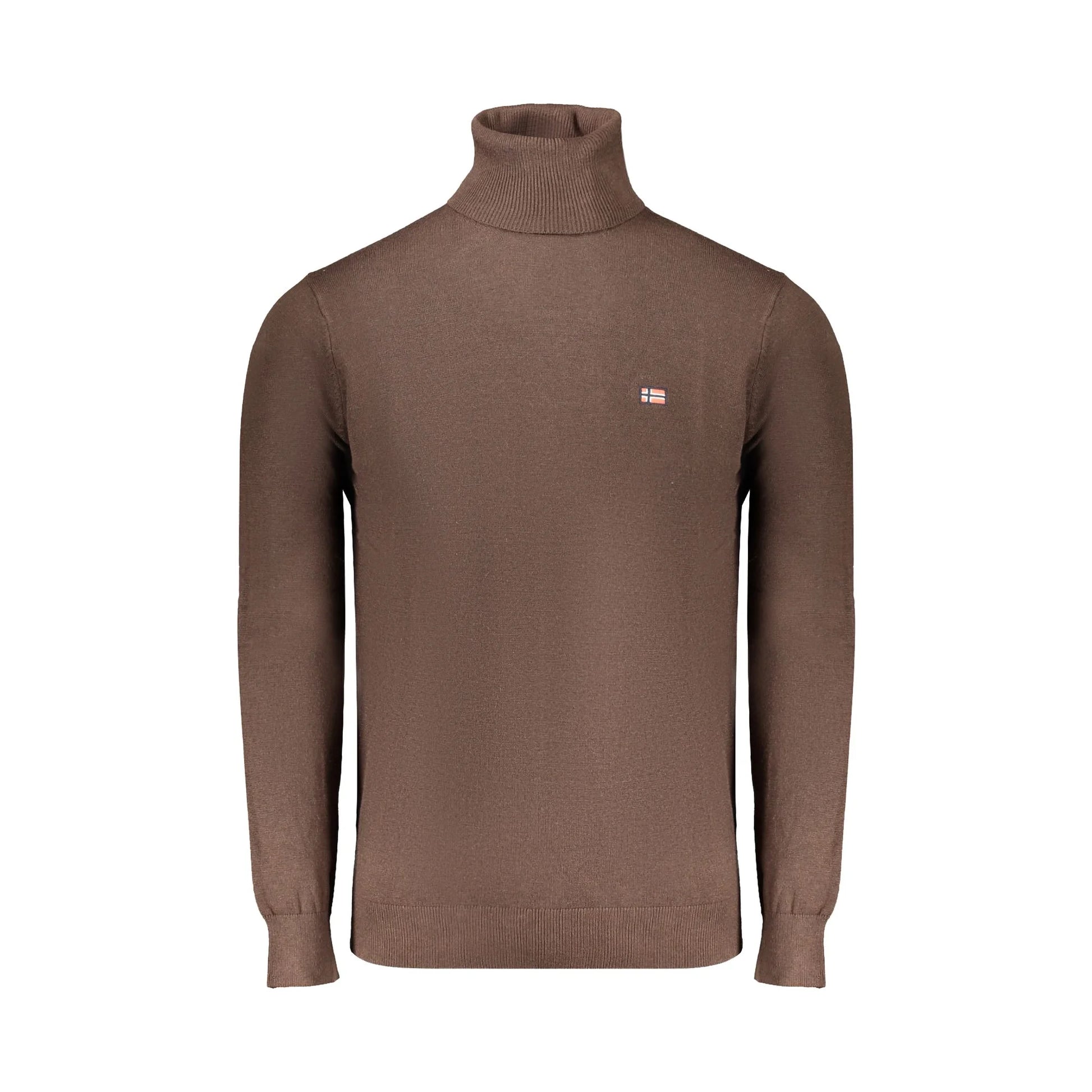 Norway 1963 Maglia Uomo Marrone Dolcevita con Ricamo e Logo Maglie - foto prodotto
