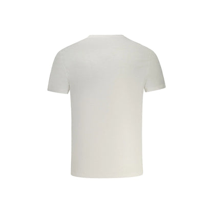 Guess Jeans T-Shirt Maniche Corte Uomo Bianca Ricamo bianco - vista 2