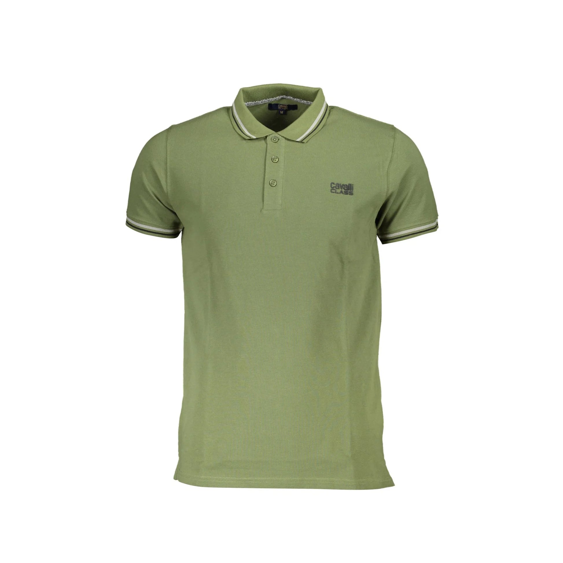 Cavalli Class Polo Maniche Corte Uomo Verde Stampa - foto prodotto