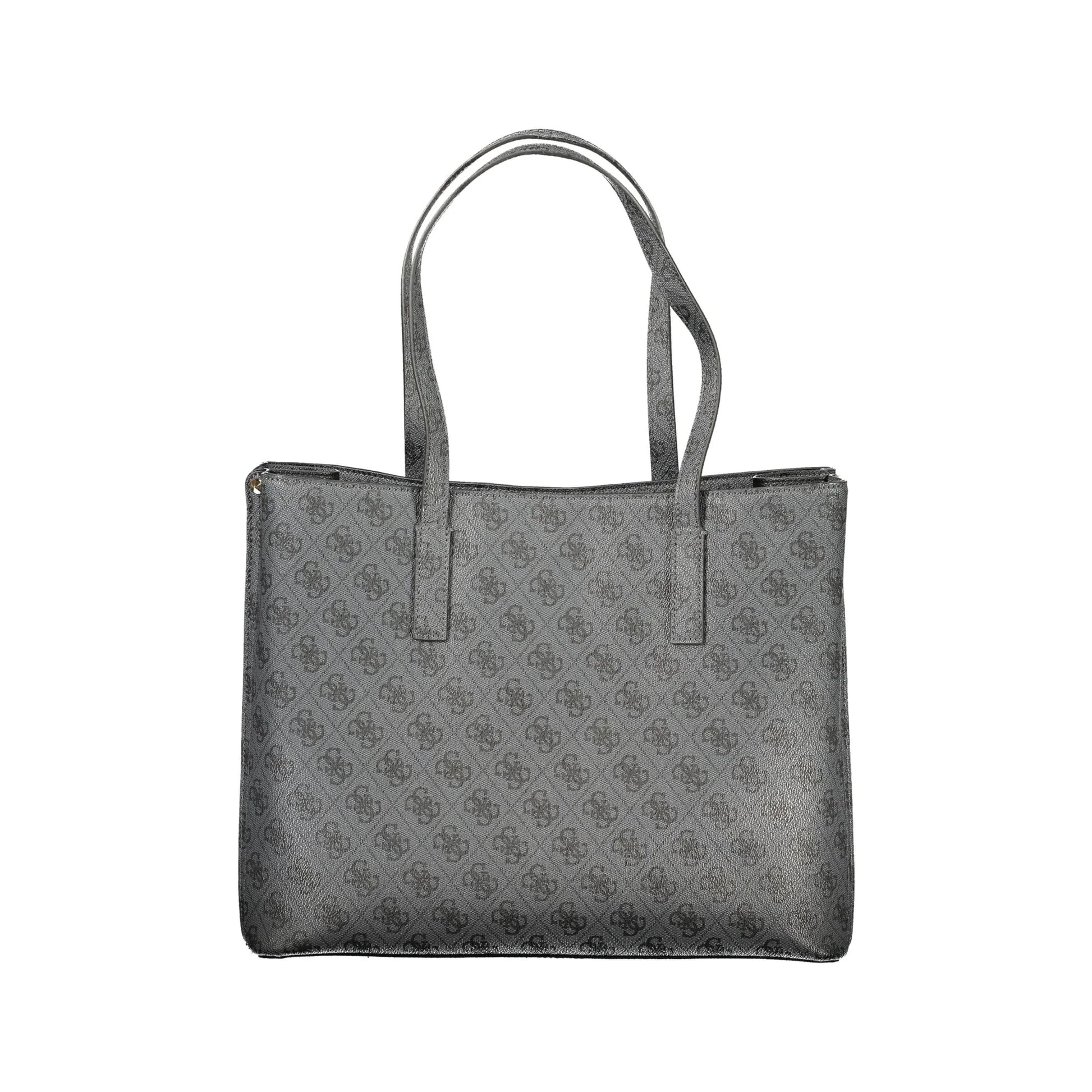 Guess Jeans Borsa a Spalla Donna Nera Stampa Logo Borse nero - vista 2