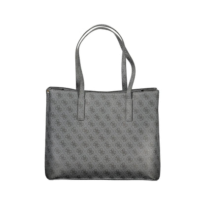 Guess Jeans Borsa a Spalla Donna Nera Stampa Logo Borse nero - vista 2