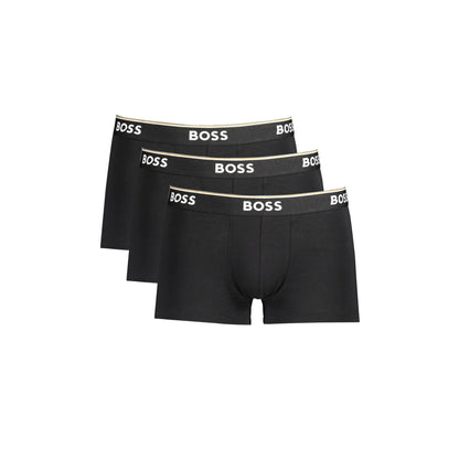 Boss Boxer Uomo Nero Stampa Logo Intimo - foto prodotto