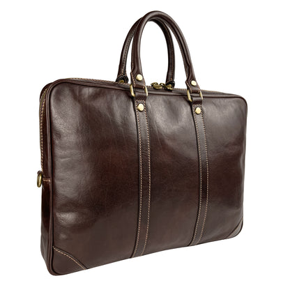 Cartella Portadocumenti Donna e Uomo, In Vera Pelle, Made in Italy, Modello Cesare Parubi - vista 3