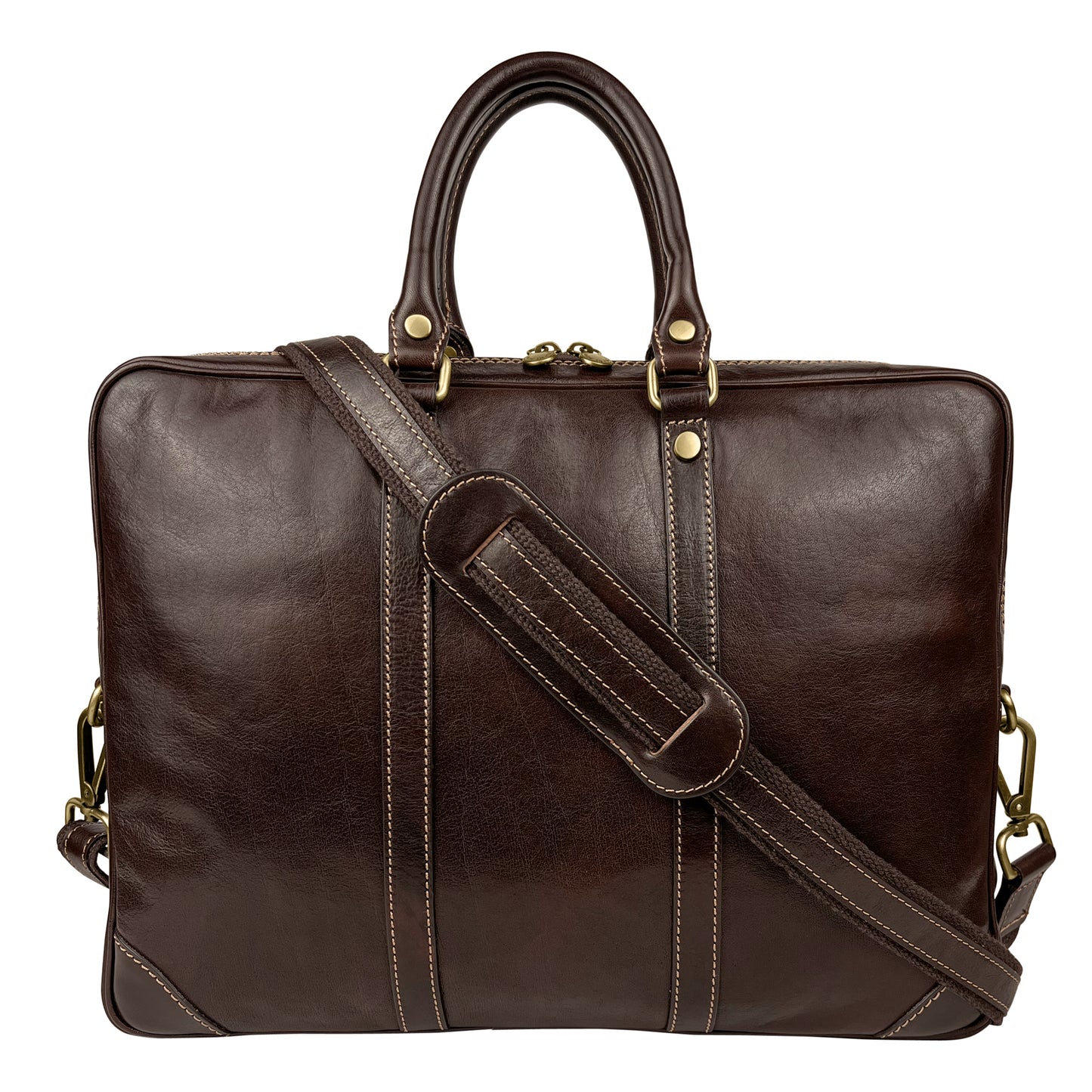 Cartella Portadocumenti Donna e Uomo, In Vera Pelle, Made in Italy, Modello Cesare Parubi - vista 4