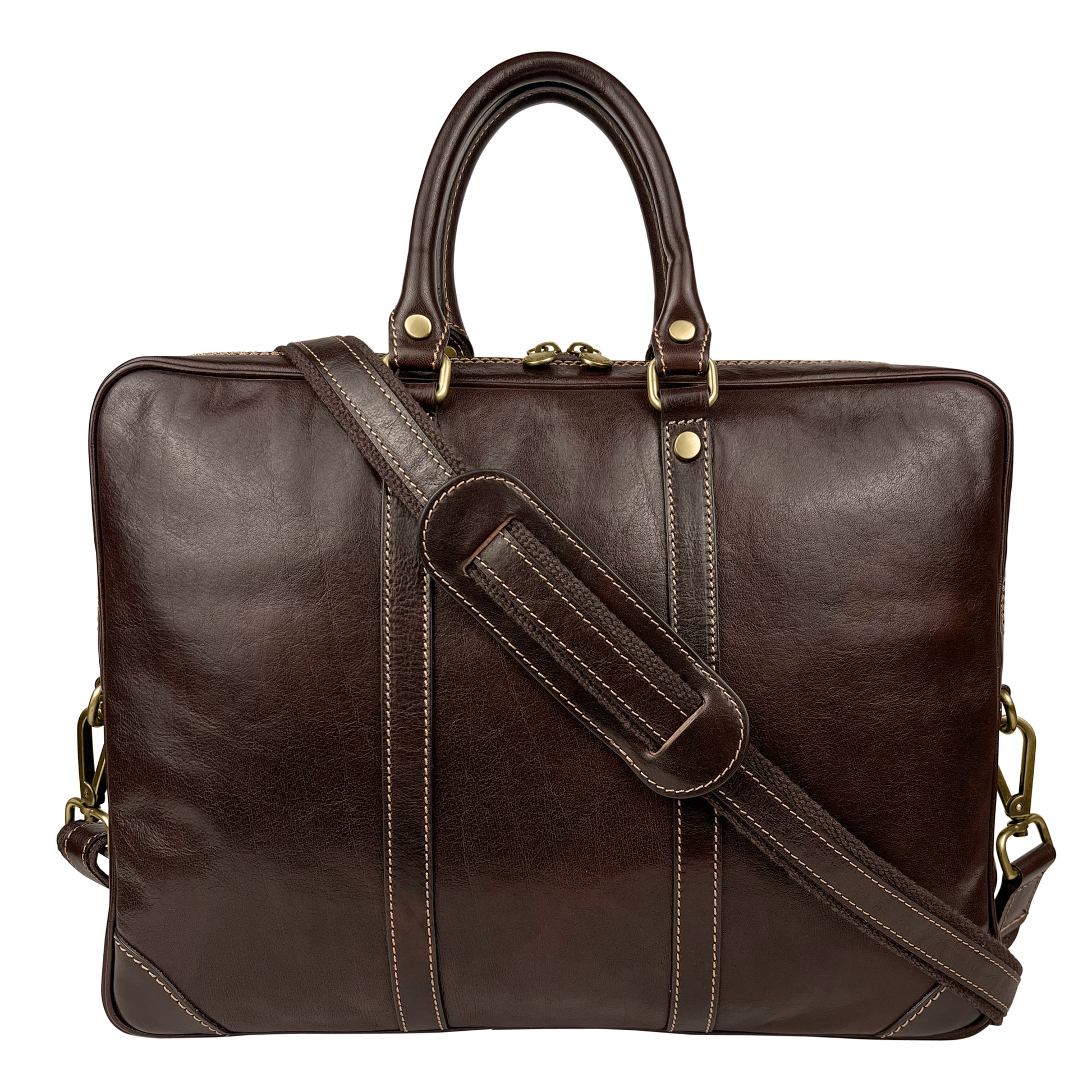 Cartella Portadocumenti Donna e Uomo, In Vera Pelle, Made in Italy, Modello Cesare Parubi - vista 4
