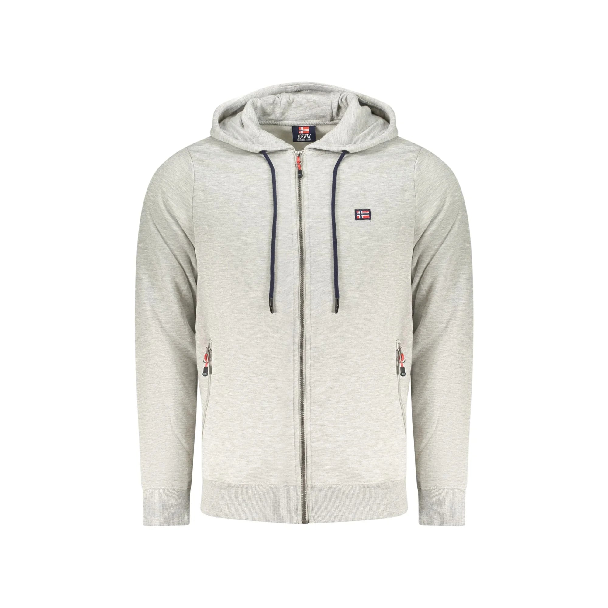 NORWAY 1963 FELPA CON ZIP UOMO GRIGIO