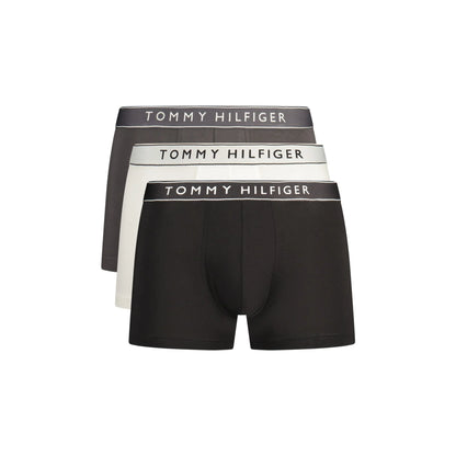 Tommy Hilfiger Boxer Uomo Grigio Tri-Pack Elastico Stampa Logo Intimo - foto prodotto