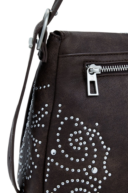 DESIGUAL Borsa Donna Marrone Poker Face Posadas con Borchie Borse - vista 6