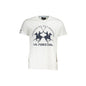 La Martina T-Shirt Maniche Corte Uomo Bianca Stampa Logo Bianco - foto prodotto