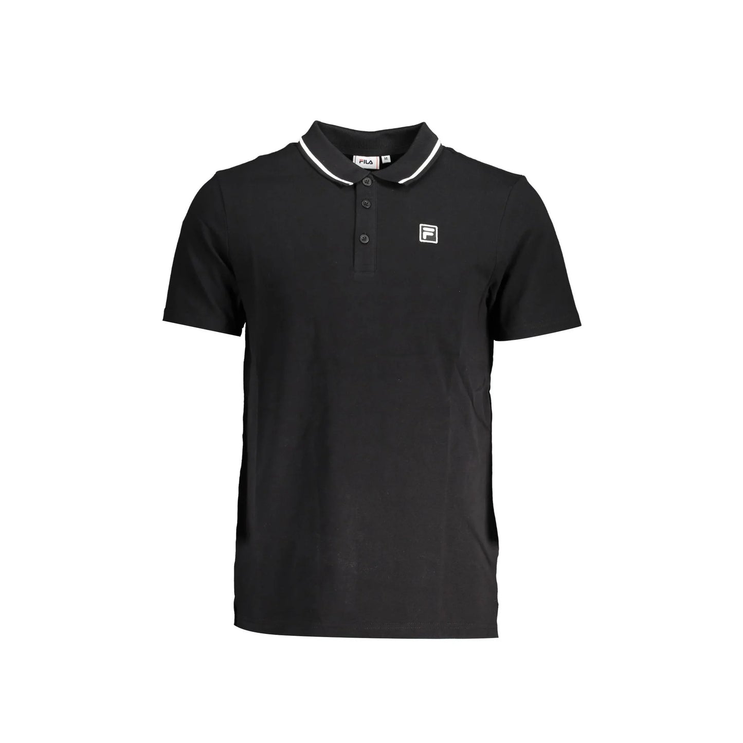 Fila Polo Maniche Corte Uomo Nera Logo Nero - foto prodotto