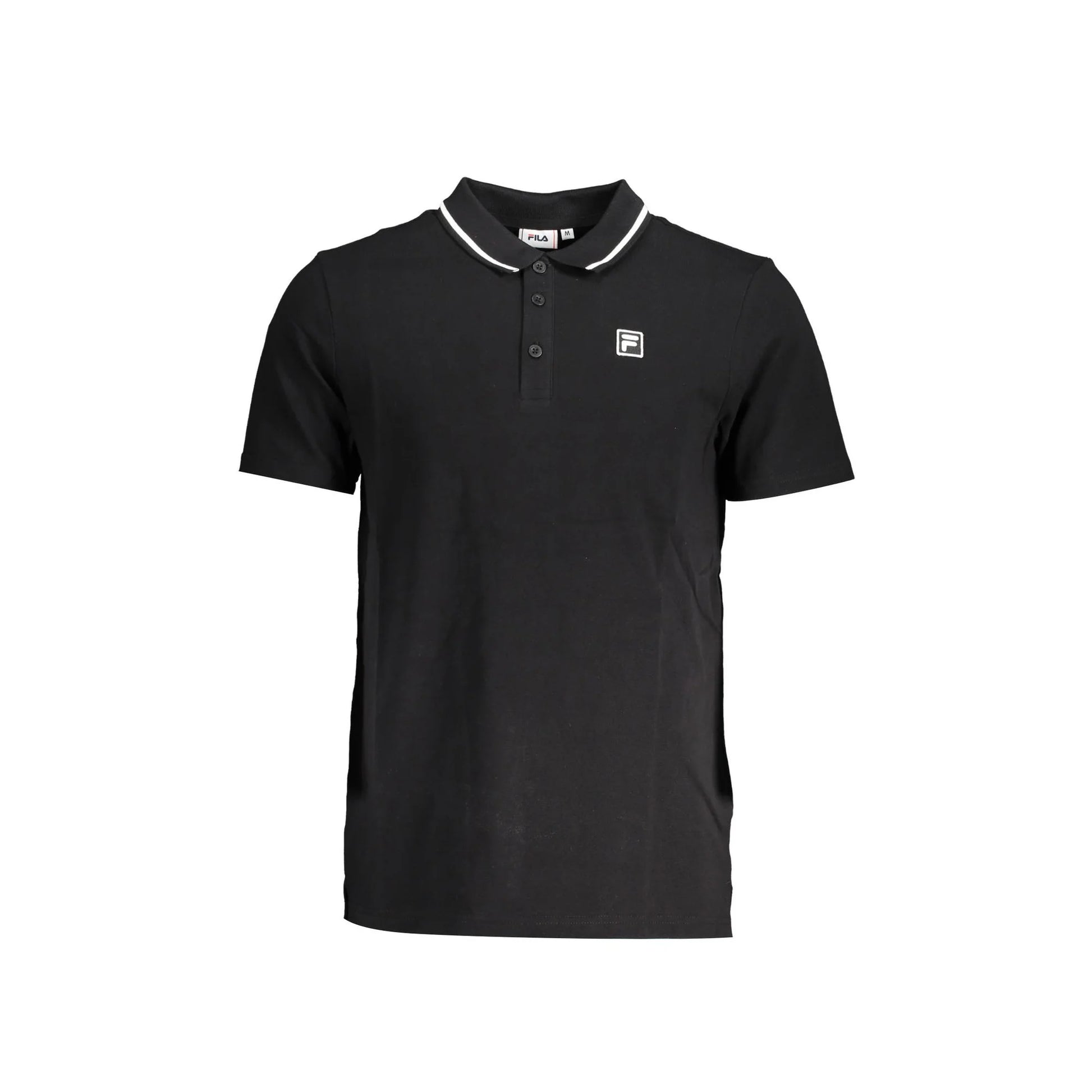 Fila Polo Maniche Corte Uomo Nera Logo Nero - foto prodotto