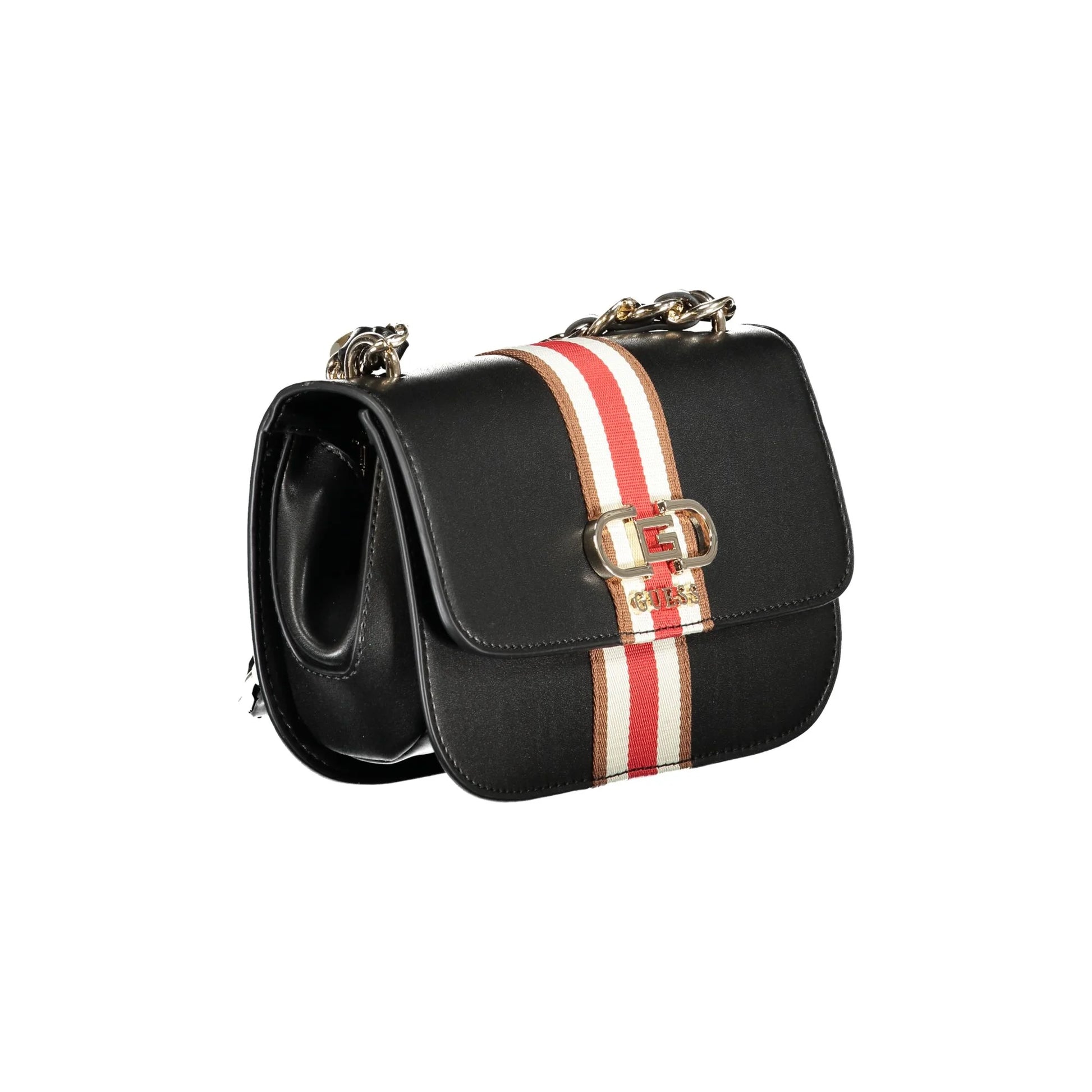 GUESS JEANS Borsa Donna a Tracolla Nera Nelka con Catena Borse nero - vista 3