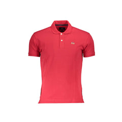 La Martina Polo Maniche Corte Uomo Rossa Ricamo