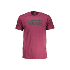 Vans T-Shirt Μανίκια Κοντά Ανδρική Μωβ Εκτύπωση Λογότυπο