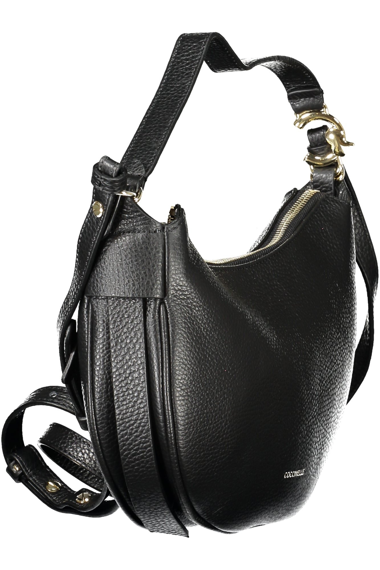 Borsa Donna Coccinelle Nera a Spalla C-Easy in Pelle con Tracolla