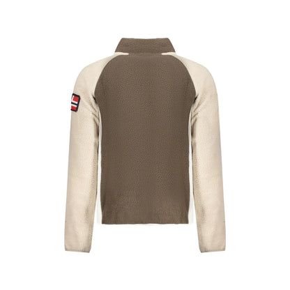 Norway 1963 Felpa Uomo Marrone con Zip Pile Ricamo Logo Felpe - vista 2