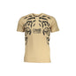 Cavalli Class T-Shirt Maniche Corte Uomo Beige Stampa - foto prodotto