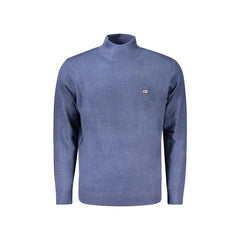 Norway 1963 Maglia Blu Nera Collo Alto con Ricamo e Logo