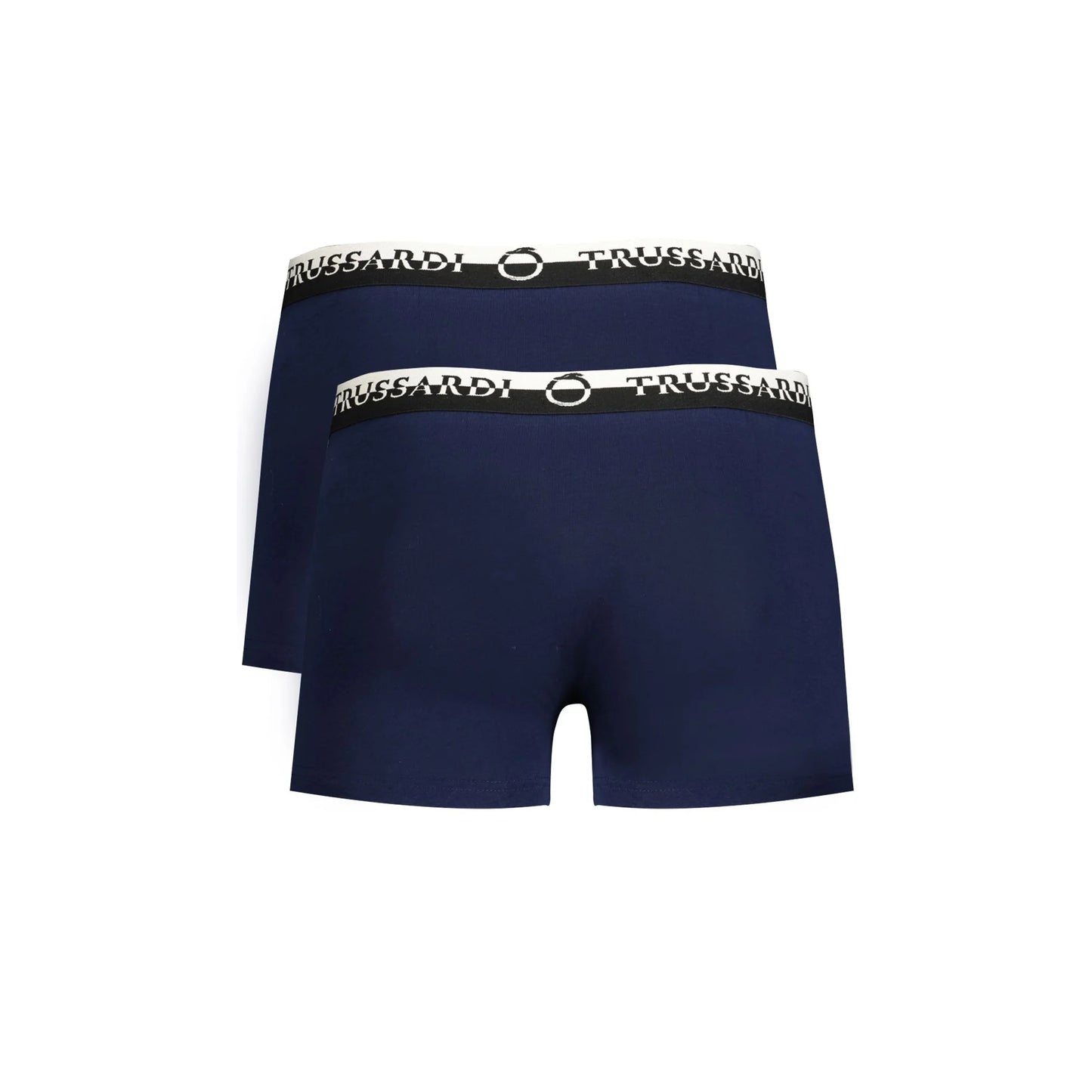 Trussardi Boxer Uomo Blu Stampa Logo Intimo - vista 2